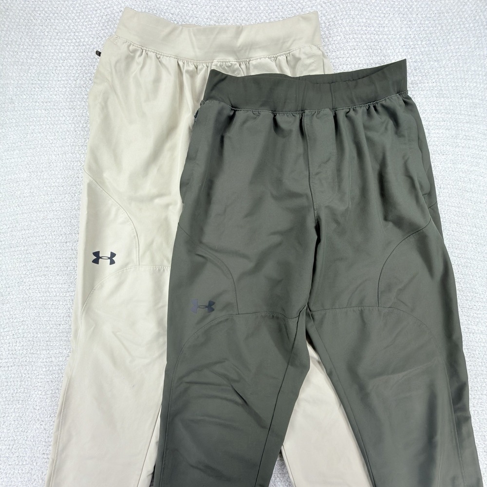 (2) Under Armour Unstoppable‎ Jogger Pants Mens Medium Performance Athleisure